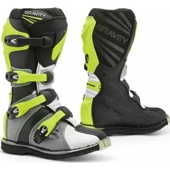 Dětská sportovní obuv Dětské FORMA GRAVITY šedo/bílo/neonově žluté moto boty 37