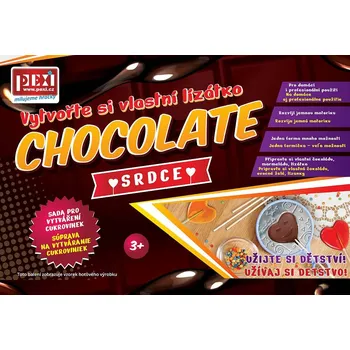 kreativní sada PEXI CHOCOLATE ART - Lízátko Srdce