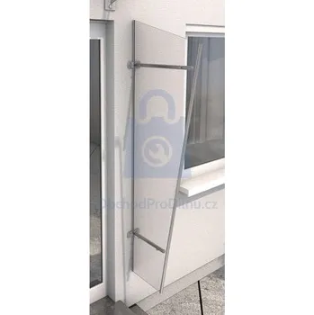 Stříška nad vchodové dveře GUTTA Guttavordach PT/GR černá / čirá 1850 x 600 mm