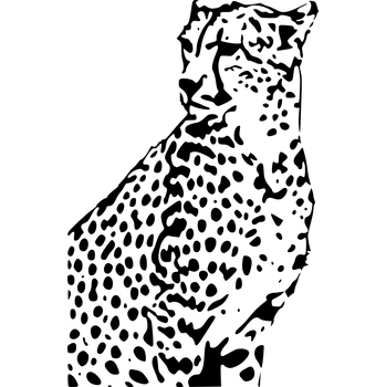 samolepka Merci-shop. Samolepka na zeď - Gepard ( 39 x 60 cm )