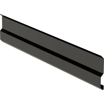Plech Krycí lišta RŠ 100, 2 bm, Lakovaný pozink, Černá RAL9005