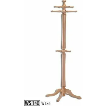 Drewmax Věšák WS140 masiv (Barva dřeva: Buk přírodní)