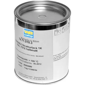 barva a nátěr na dřevo Warnex strukturální lak, barva černá-1kg