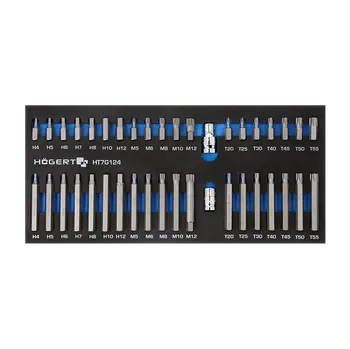 Šroubovák Sada bitů šroubováku HOGERT HT7G124 38 ks