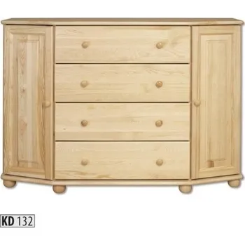Nábytek Drewmax Komoda KD132 masiv (Barva dřeva: Olše)