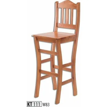 Barová židle Drewmax Barová židle KT111 masiv (Barva dřeva: Gray)