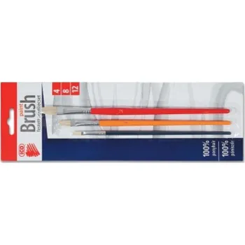 Umělecký štětec Štetce ploché, sada 3 kusy