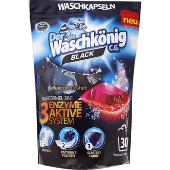 Kapsle na praní Der Waschkönig Kapsle na praní tmavého a černého prádla 30 ks