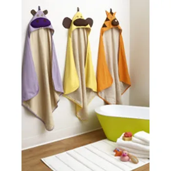 3 sprouts Hooded Towel, varianta: 15605-Warthog - Prase bradavičnaté