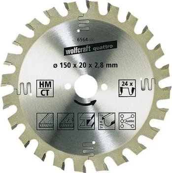 Pilový kotouč Pilový kotouč na dřevo, plast a neželezné kovy Wolfcraft 6581000 - 210x30mm, 34 zubů