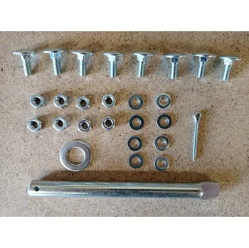 Kolečko HTI Sada šroubů a hřídele 125 mm k plnopryžovému kolečku objem korby 80L a 60L