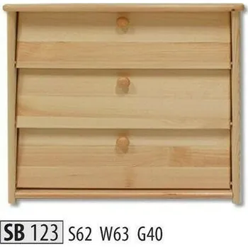 Botník Drewmax Botník SB123 masiv (Barva dřeva: Dub)