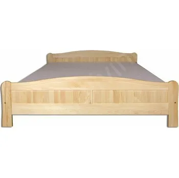 Postel Drewmax Dřevěná postel 140x200 LK102 (Barva dřeva: Ořech)