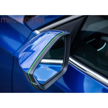 Auto-moto Milotec okrasná lišta do zpětných zrcátek zelená