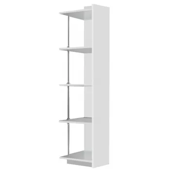 regál Karol Paradise PD01 5 polic MDF bílý