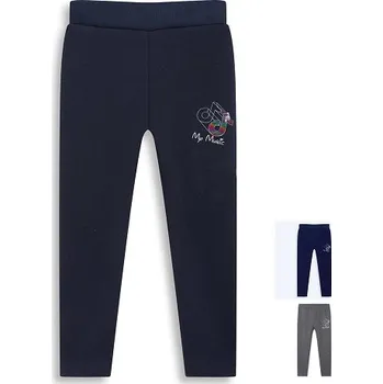 KUGO DÍVČÍ LEGÍNY ZATEPLENÉ "TIK TOK SHINY" Barva: šedá, Velikost: 152