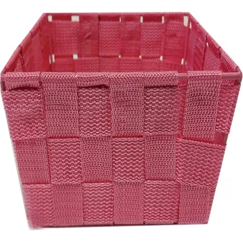 Top textil Košík růžový 23x15x11