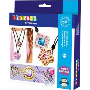 Výtvárné potřeby Kreativní sada - Box, Přívěsky s kamínky (Playbox)