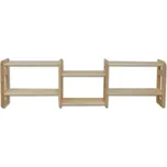 Drewmax Police PK103 masiv - šířka 120 cm (Barva dřeva: Borovice)