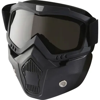 Motocyklové brýle Brýle s maskou URNA (tmavé plexi), NOX