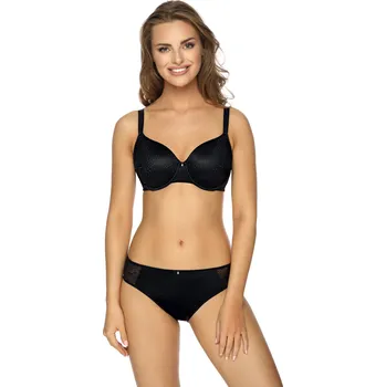 Podprsenka VIANIA Černá podprsenka s kosticami VIANIA Liz s tvarovanými košíčky 75 E 214410.900