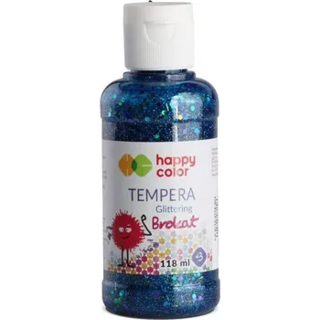 Výtvarná barva Barva temperová 118ml s glitrem, modrá