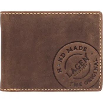 Peněženka Lagen pánská peněženka kožená tmavě hnědá 5081/H DK-BROWN