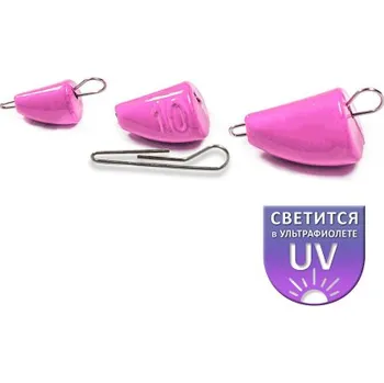 Olověná čeburaška Dnipro Lead Bullet Active pink luminescent 12g (1ks)