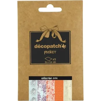 Umělecký papír D.A. Papíry na decoupage, 5ks, kolekce č. 14