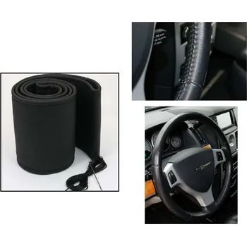 Potah na volant Jacky Auto Sport Potah na volant kožený D 40,5 -43 cm černý