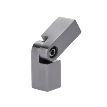 Zábradlí Spoj nastavitelný čtvercový (na tyč 12x12 mm /L: 70 mm), broušená nerez K320 / AISI304