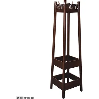 Věšák Drewmax Věšák WS401 masiv buk (Barva dřeva: Rustikal)