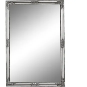 Zrcadlo Tempo Kondela Zrcadlo, stříbrný dřevěný rám, MALKIA TYP 11