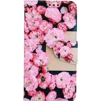 Pouzdro na mobilní telefon Pouzdro iPhone 11 knížkové Růžové květy (kryt neboli obal na iPhone 11)