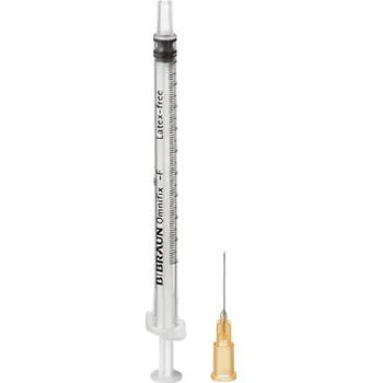 Injekční stříkačka Tuberkulínová injekční stříkačka s jehlou Omnifix-F Duo 1 ml, 100 ks
