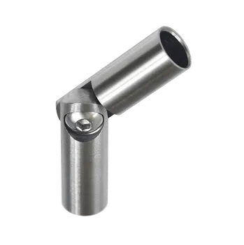 Spoj nastavitelný ø 10 mm (0-100 °) s kloubem, broušená nerez K320 / AISI30