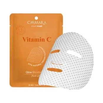 Pleťová maska Casmara Glow Booster Mask - Rozjasňující vitaminový booster 10 ks