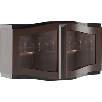 Obývací stěna Závěsná vitrína Diuna 2DS s osvětlením