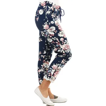 Glara Tepláky dámské se vzorem květin 557525