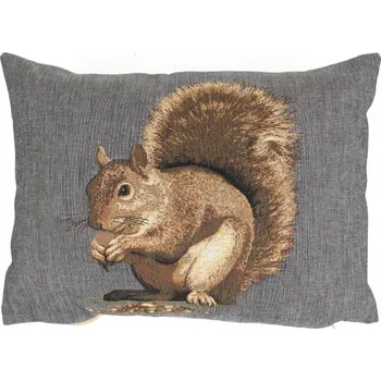 Dekorativní polštářek Gobelínový polštář Veverka - 45*15*31 cm