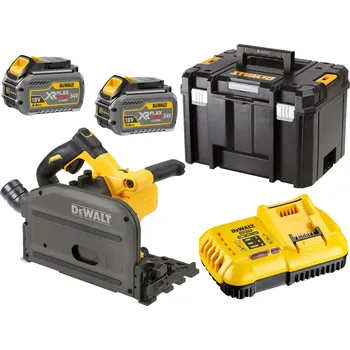 DCS520T2 DeWALT 54VOLT FLEXVOLT AKU PONORNÁ PILA, 2 X 6,0 Ah AKU FLEXVOLT 54/18VOLT, NABÍJEČKA, KUFR