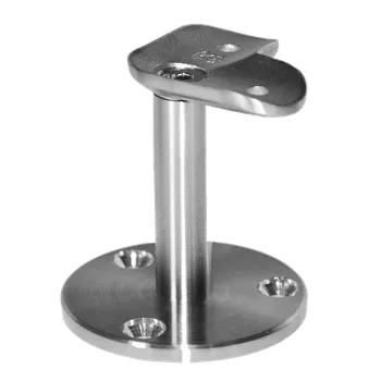 Zábradlí Držák madla (90 ° úhel) na trubku ø42,4 mm, broušená nerez K320 / AISI30