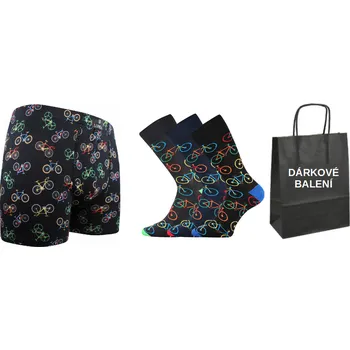 Lonka® LONKA ponožky Wearel 3 páry + boxerky LONKA Kevin bike ponožky 43-46 + boxerky L