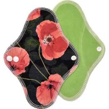 Menstruační vložka T-TOMI Látková vložka INTIM, poppies