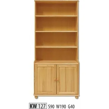 Nábytek Drewmax Knihovna KW127 masiv (Barva dřeva: Dub)