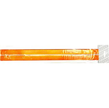 Směrový světlomet odrazka oranžová samolepící 2,5x45cm 2ks