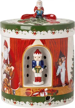 Vánoční dekorace Villeroy & Boch Christmas Toys hrací skříňka Santa přináší dárky 17 cm