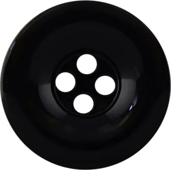 Knoflík Knoflík čtyřdírkový - 36" - 22,86mm - vysoký lesk - různé barvy Knoflík čtyřdírkový - vysoký lesk: Černá