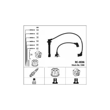 Zapalovací kabel Sada kabelů pro zapalování NGK RC-HE86 - HONDA