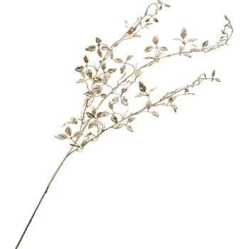 umělá květina Decorium Zimní dekorace, zlatá štíhlá větvička 85 cm
